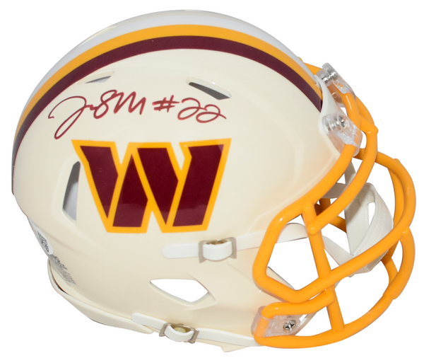 JACORY CROSKEY-MERRITT SIGNED WASHINGTON COMMANDERS RETRO SPEED MINI HELMET BAS