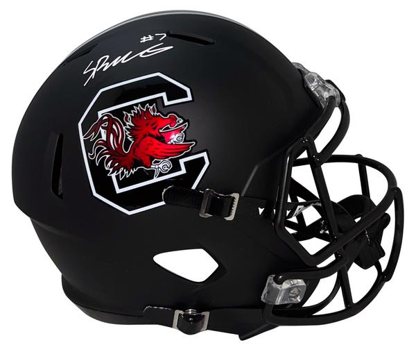 SPENCER RATTLER SIGNED SOUTH CAROLINA GAMECOCKS FULL SIZE SPEED HELMET BECKETT