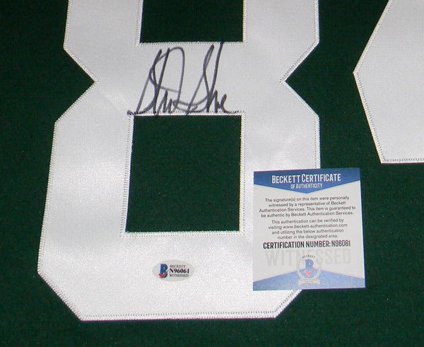 STERLING SHARPE SIGNED GREEN BAY PACKERS #84 MITCHELL & NESS JERSEY BECKETT