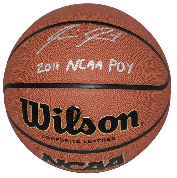 JIMMER FREDETTE SIGNED BYU COUGARS NCAA WILSON BASKETBALL W/ 2011 NCAA POY