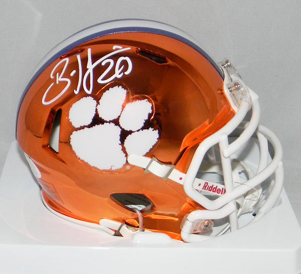 BRIAN DAWKINS AUTOGRAPHED CLEMSON TIGERS CHROME SPEED MINI HELMET JSA