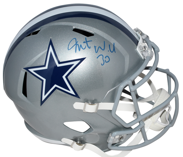 JAVONTE WILLIAMS AUTOGRAPHED DALLAS COWBOYS FULL SIZE SPEED HELMET BECKETT