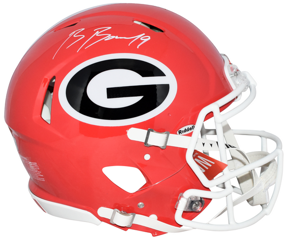 BROCK BOWERS SIGNED GEORGIA BULLDOGS AUTHENTIC SPEED HELMET BECKETT