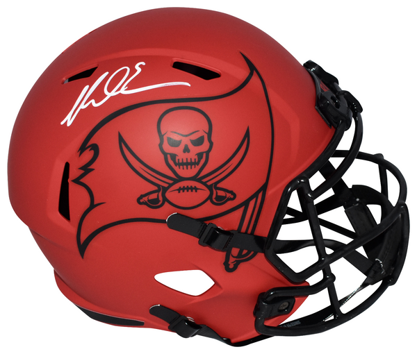 MIKE EVANS SIGNED TAMPA BAY BUCCANEERS BUCS RAVE FULL SIZE SPEED HELMET BECKETT