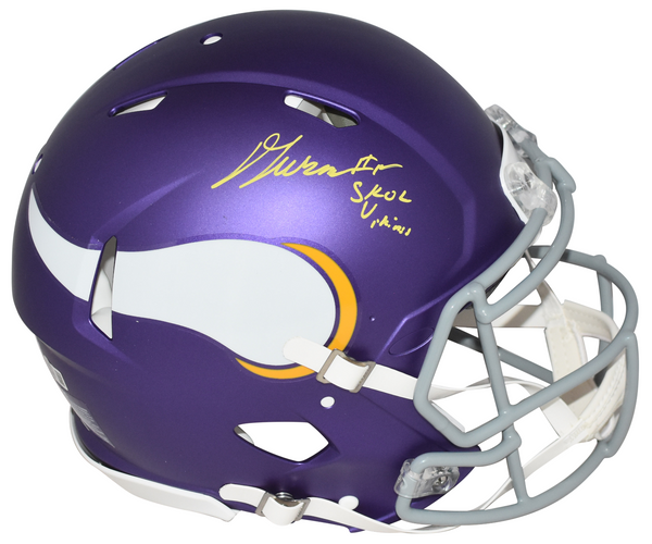 DALLAS TURNER AUTOGRAPHED MINNESOTA VIKINGS AUTHENTIC SPEED HELMET BECKETT