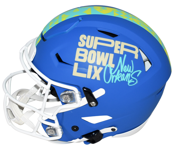 JALEN HURTS SIGNED PHILADELPHIA EAGLES SUPER BOWL SPEEDFLEX HELMET W/ SB LIX MVP