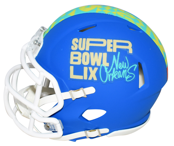 SYDNEY BROWN SIGNED PHILADELPHIA EAGLES SUPER BOWL LIX 59 MINI HELMET BECKETT