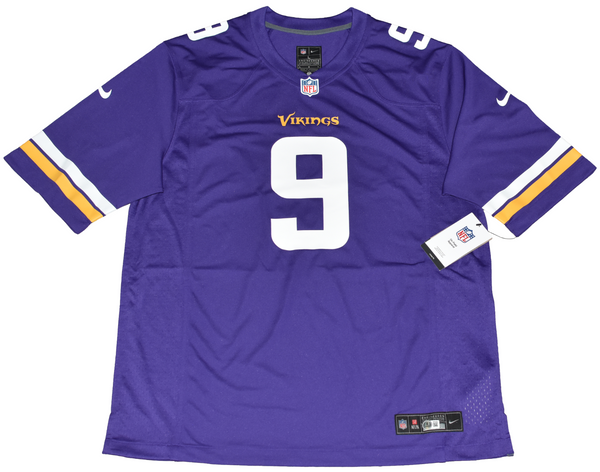 JJ McCARTHY AUTOGRAPHED MINNESOTA VIKINGS #9 PURPLE NIKE JERSEY BECKETT