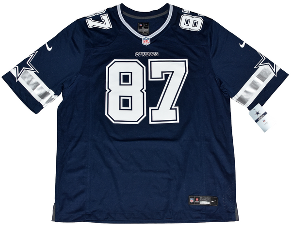 JAKE FERGUSON SIGNED AUTOGRAPHED DALLAS COWBOYS #87 NAVY NIKE JERSEY BECKETT