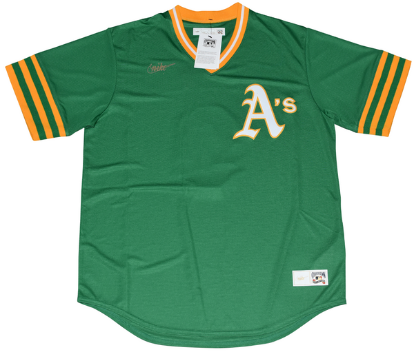 REGGIE JACKSON SIGNED OAKLAND A'S ATHLETIC #9 NIKE THROWBACK JERSEY W/ 73 WS MVP