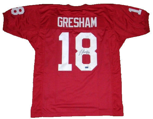 JERMAINE GRESHAM AUTOGRAPHED SIGNED OU OKLAHOMA SOONERS #18 JERSEY COA