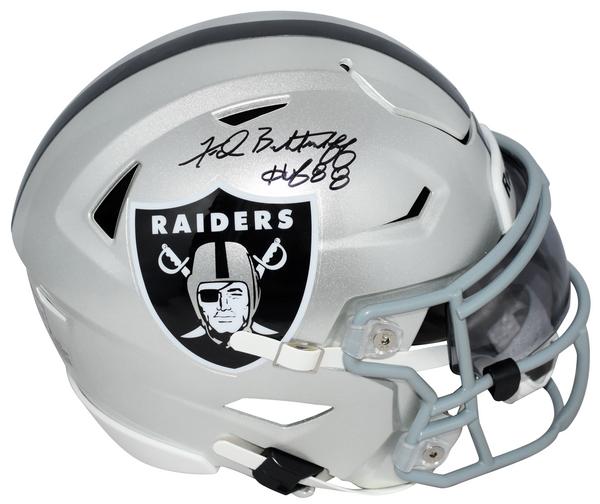 FRED BILETNIKOFF AUTOGRAPHED OAKLAND RAIDERS SPEEDFLEX MIDI HELMET BECKETT