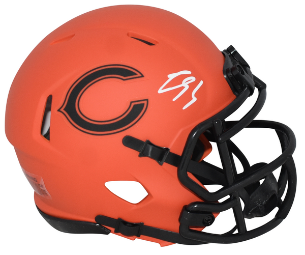 LUTHER BURDEN III SIGNED CHICAGO BEARS RAVE SPEED MINI HELMET BECKETT