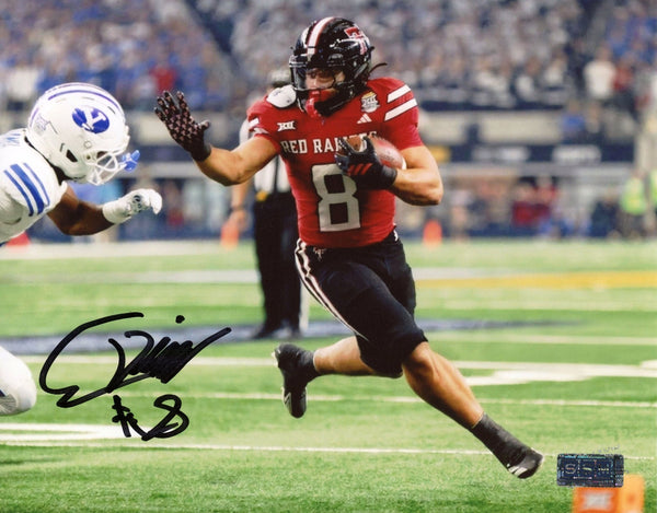 CAMERON DICKEY AUTOGRAPHED TEXAS TECH RED RAIDERS 8x10 PHOTO COA