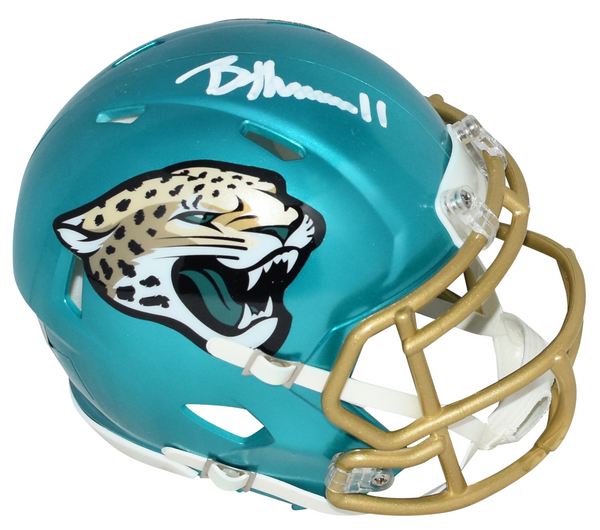 BRIAN THOMAS JR SIGNED JACKSONVILLE JAGUARS FLASH SPEED MINI HELMET FANATICS