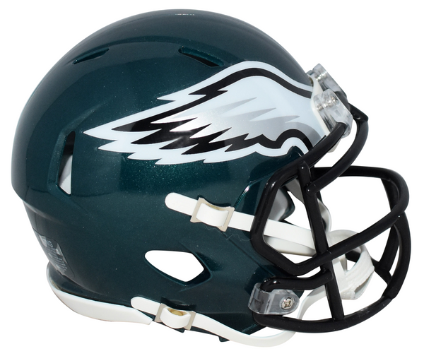 BIG DOM DISANDRO SIGNED PHILADELPHIA EAGLES SUPER BOWL LIX 59 MINI HELMET BAS