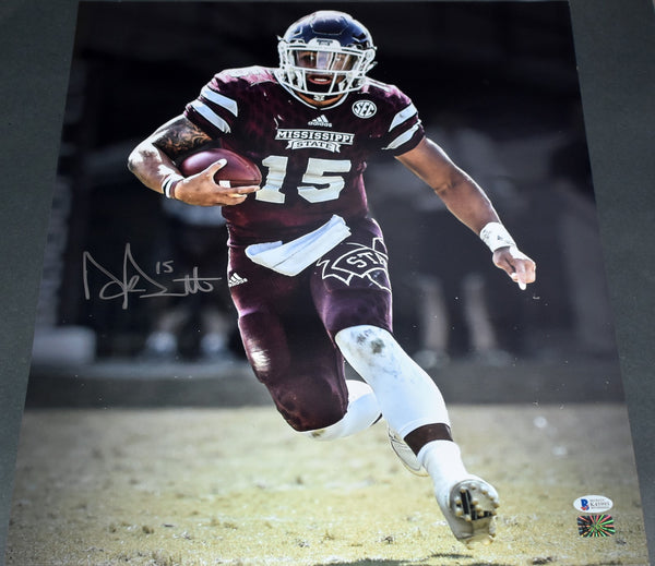 DAK PRESCOTT AUTOGRAPHED MISSISSIPPI STATE BULLDOGS 16x20 PHOTO BECKETT