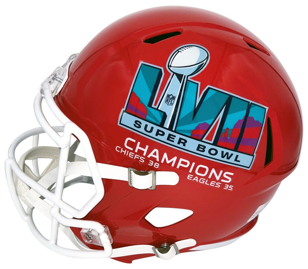 PATRICK MAHOMES SIGNED KANSAS CITY CHIEFS SUPER BOWL LVII SPEED HELMET BECKETT