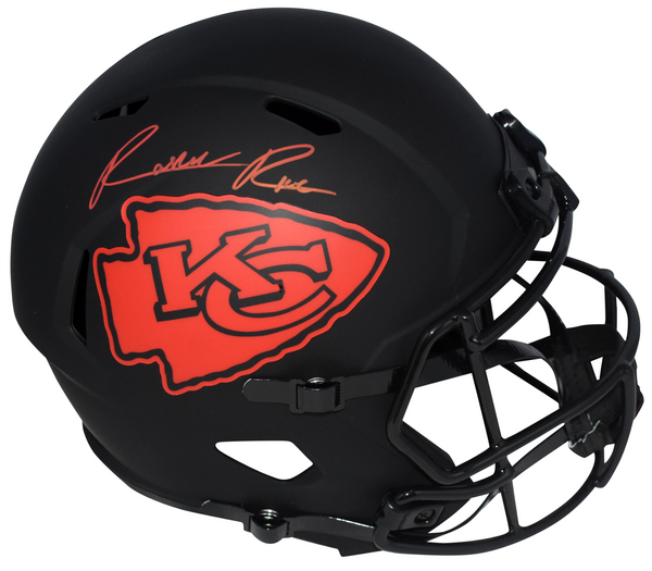 RASHEE RICE SIGNED KANSAS CITY CHIEFS ECLIPSE FULL SIZE SPEED HELMET BECKETT