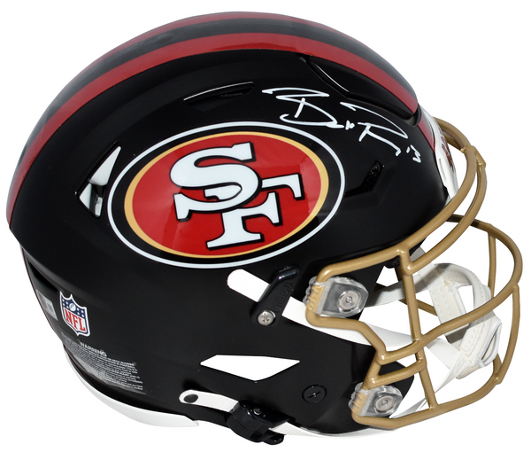 BROCK PURDY SIGNED SAN FRANCISCO 49ERS RIVALRIES AUTHENTIC SPEEDFLEX HELMET BAS