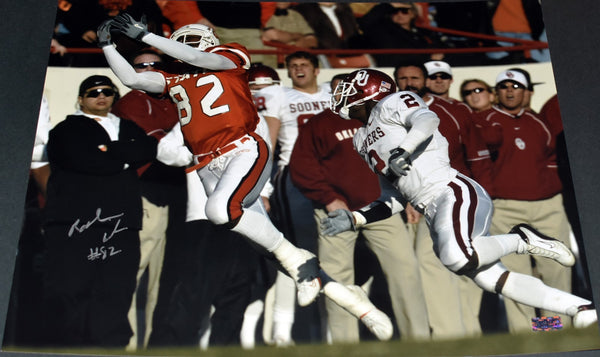 RASHAUN WOODS AUTOGRAPHED OKLAHOMA STATE COWBOYS VS OU 16x20 PHOTO COA