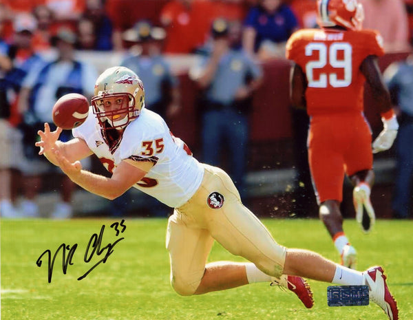 NICK O'LEARY AUTOGRAPHED FLORIDA STATE SEMINOLES 8x10 PHOTO COA