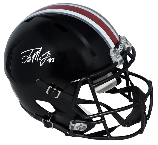 TERRY McLAURIN SIGNED OHIO STATE BUCKEYES BLACK FULL SIZE SPEED HELMET BECKETT