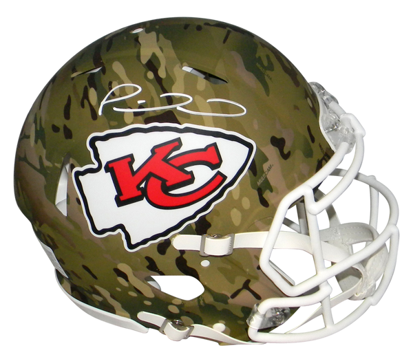 PATRICK MAHOMES SIGNED KANSAS CITY CHIEFS CAMO AUTHENTIC SPEED HELMET BECKETT