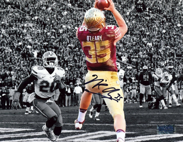 NICK O'LEARY AUTOGRAPHED FLORIDA STATE SEMINOLES 8x10 PHOTO COA