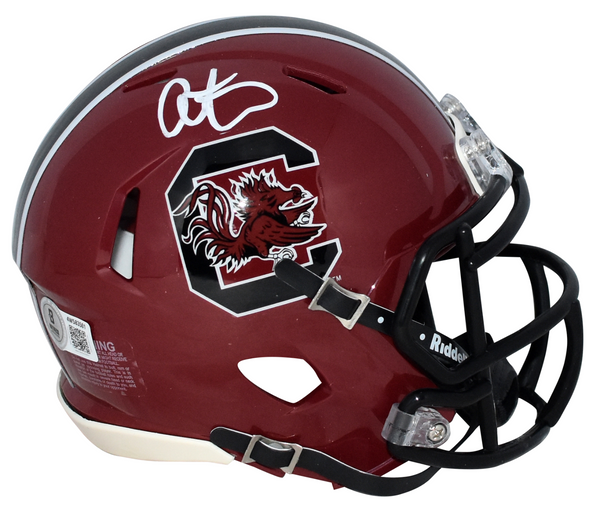 ALSHON JEFFERY AUTOGRAPHED SOUTH CAROLINA GAMECOCKS SPEED MINI HELMET BECKETT