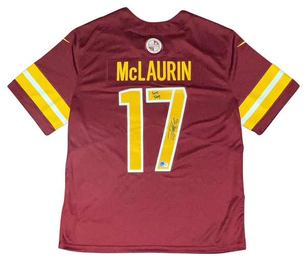 TERRY McLAURIN SIGNED WASHINGTON COMMANDERS NIKE LIMITED JERSEY W/ SCARY TERRY
