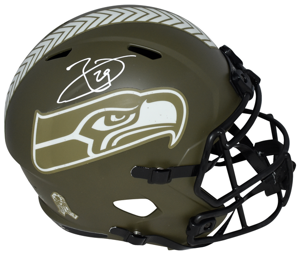 EARL THOMAS SIGNED SEATTLE SEAHAWKS SALUTE TO SERVICE FULL SIZE HELMET BECKETT