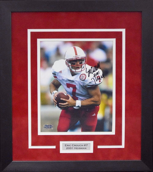 ERIC CROUCH AUTOGRAPHED NEBRASKA CORNHUSKERS 8x10 FRAMED PHOTO COA