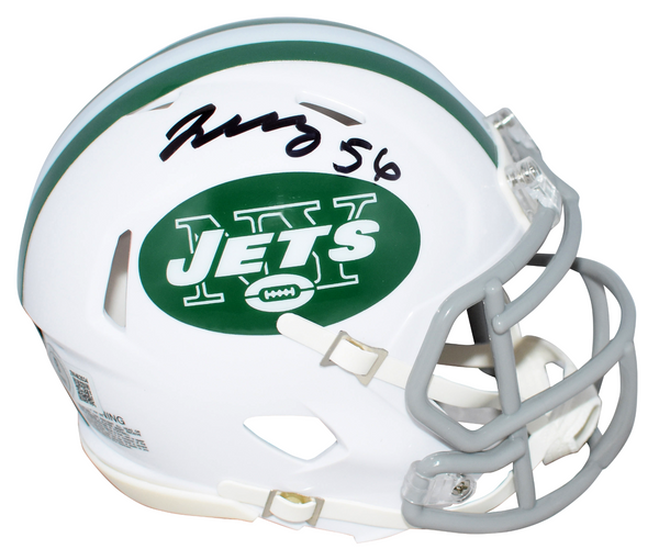 QUINCY WILLIAMS AUTOGRAPHED NEW YORK JETS WHITE SPEED MINI HELMET BECKETT