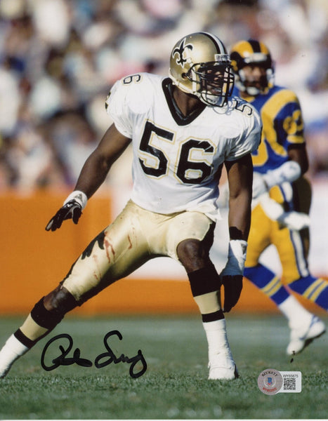 PAT SWILLING AUTOGRAPHED NEW ORLEANS SAINTS 8x10 PHOTO BECKETT