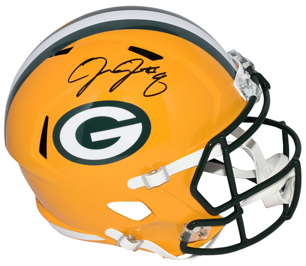 JOSH JACOBS AUTOGRAPHED GREEN BAY PACKERS FULL SIZE SPEED HELMET JSA