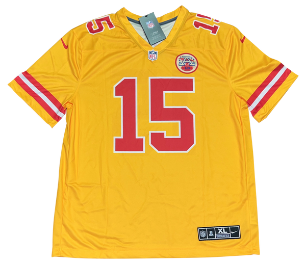 PATRICK MAHOMES SIGNED KANSAS CITY CHIEFS #15 NIKE INVERTED COLORS JERSEY BAS