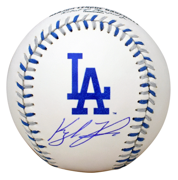 KYLE TUCKER SIGNED LOS ANGELES DODGERS TEAM LACED RAWLINGS MLB LOGO BASEBALL