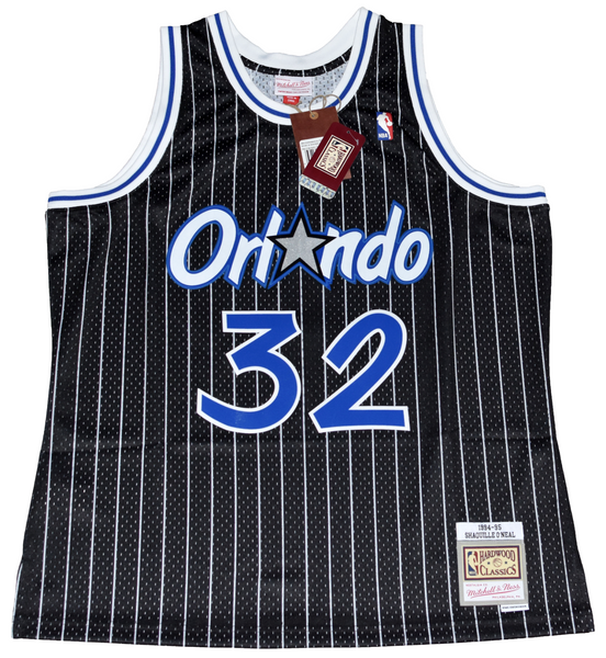 SHAQUILLE O'NEAL SIGNED ORLANDO MAGIC #32 MITCHELL & NESS BLACK JERSEY BECKETT