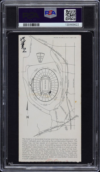 JOHN RIGGINS SIGNED 1983 SUPER BOWL XVII 17 TICKET REDSKINS DOLPHINS PSA AUTO 10