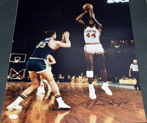 ELVIN HAYES AUTOGRAPHED HOUSTON COUGARS 16x20 PHOTO JSA