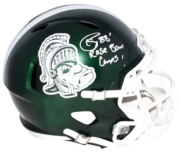 ANDRE RISON SIGNED MICHIGAN STATE SPARTANS FULL SIZE HELMET W/ ROSE BOWL CHAMPS