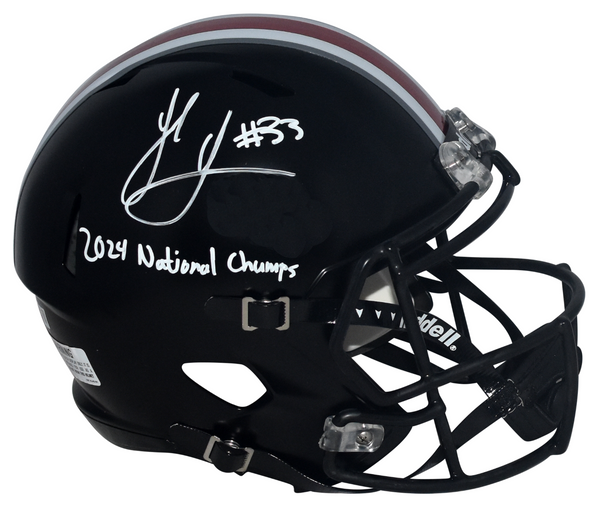 JACK SAWYER SIGNED OHIO STATE BUCKEYES FULL SIZE HELMET W/ 2024 NATIONAL CHAMPS