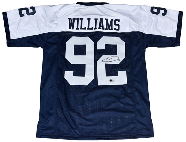 QUINNEN WILLIAMS SIGNED DALLAS COWBOYS #92 THROWBACK JERSEY BECKETT