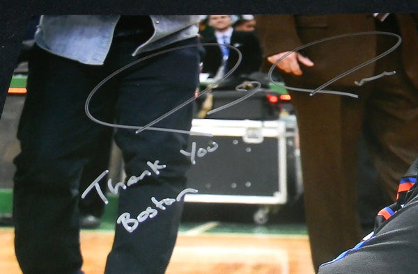 PAUL PIERCE SIGNED AUTOGRAPHED CELTICS 16x20 PHOTO JSA W/ THANK YOU BOSTON