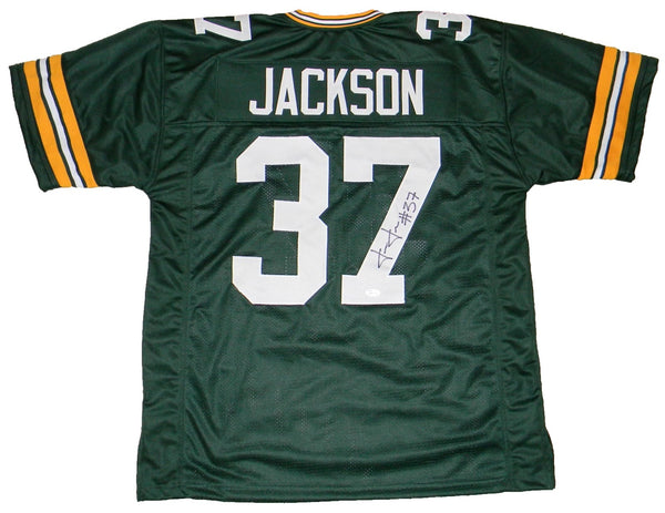JOSH JACKSON AUTOGRAPHED GREEN BAY PACKERS #37 GREEN JERSEY JSA