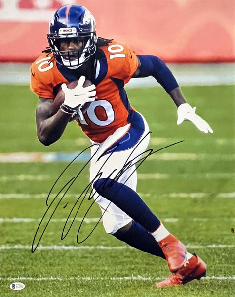 JERRY JEUDY SIGNED AUTOGRAPHED DENVER BRONCOS 16x20 PHOTO BECKETT