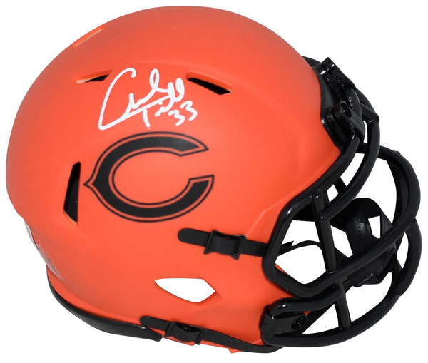 CHARLES PEANUT TILLMAN SIGNED CHICAGO BEARS RAVE SPEED MINI HELMET BECKETT