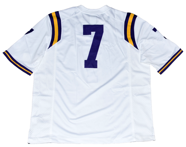 LEONARD FOURNETTE SIGNED LSU TIGERS #7 WHITE NIKE LIMITED JERSEY PANINI