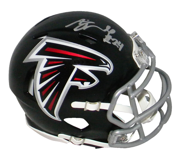 AJ TERRELL SIGNED AUTOGRAPHED ATLANTA FALCONS SPEED MINI HELMET BECKETT